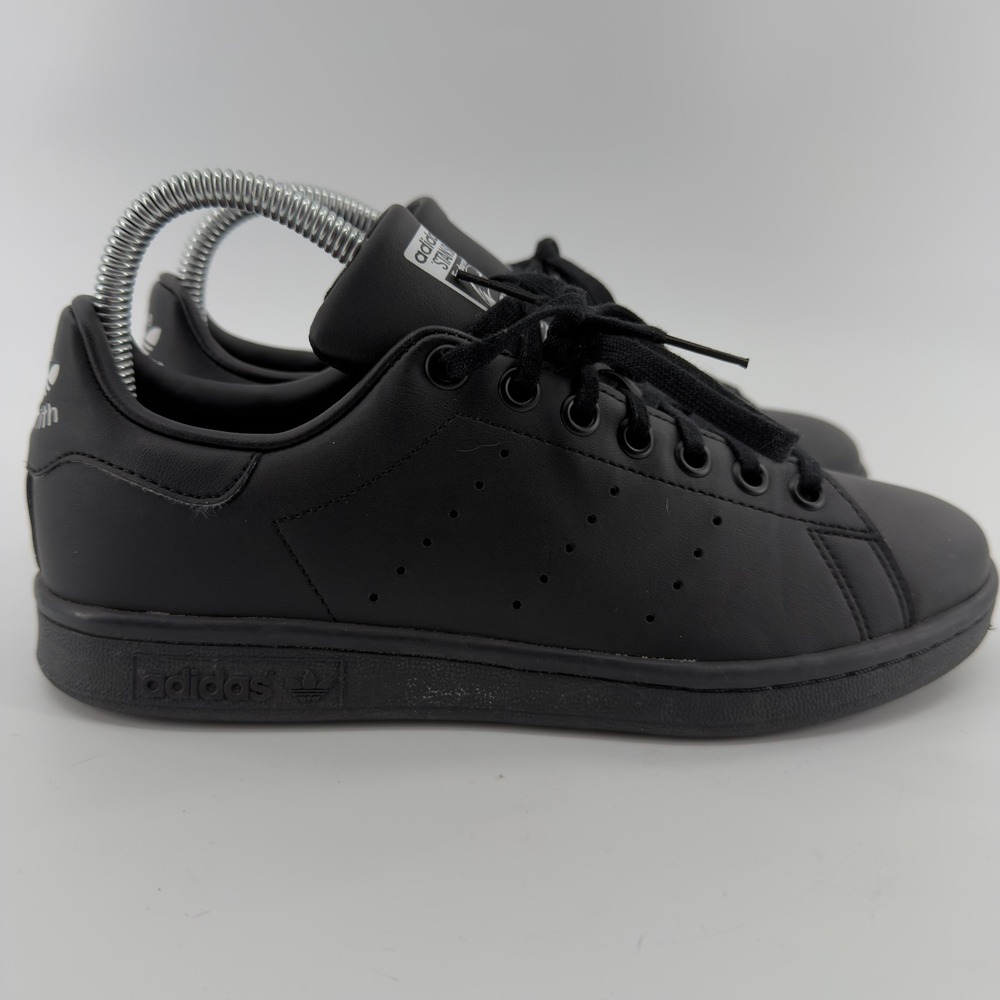 Adidas Stan Smith Triple Black Sneakers Low Top Tennis Shoes Mens 5.5